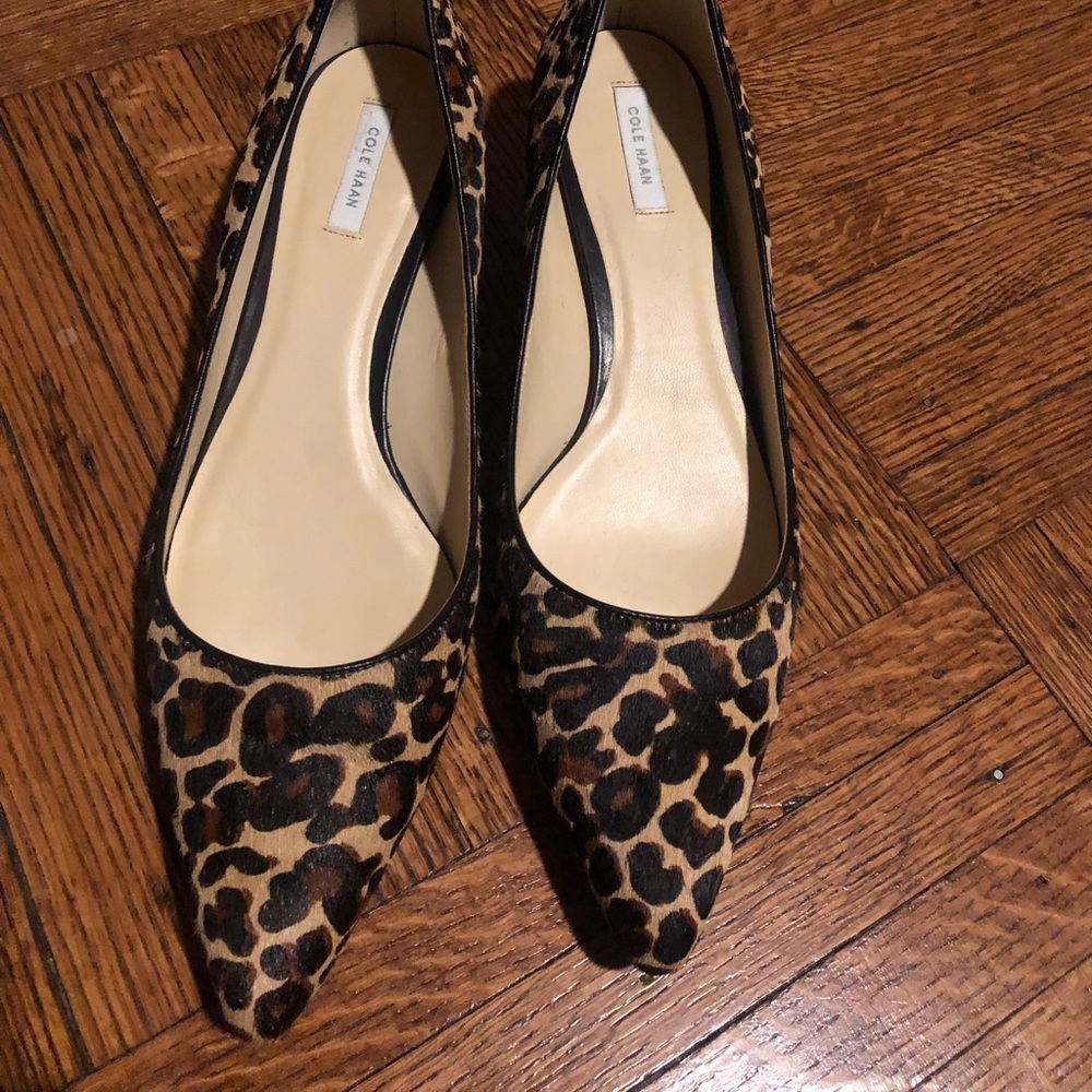 Cole Haan leopard print pumps